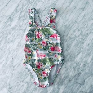 Pink flamingo swimsuit size 3T